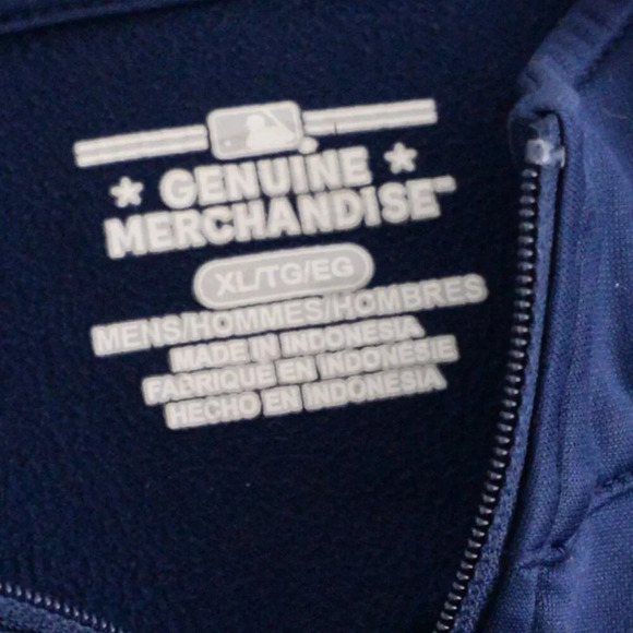 MLB Genuine Merchandise Houston Astros Blue And White Zip Up Jogging Sweater XL - Picture 10 of 10